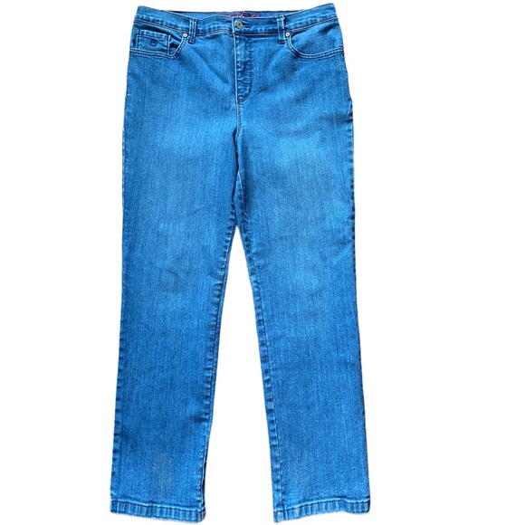 Gloria Vanderbilt Amanda Denim Jeans , Classic Blue Jeans , Women Denim Jeans - Picture 8 of 10